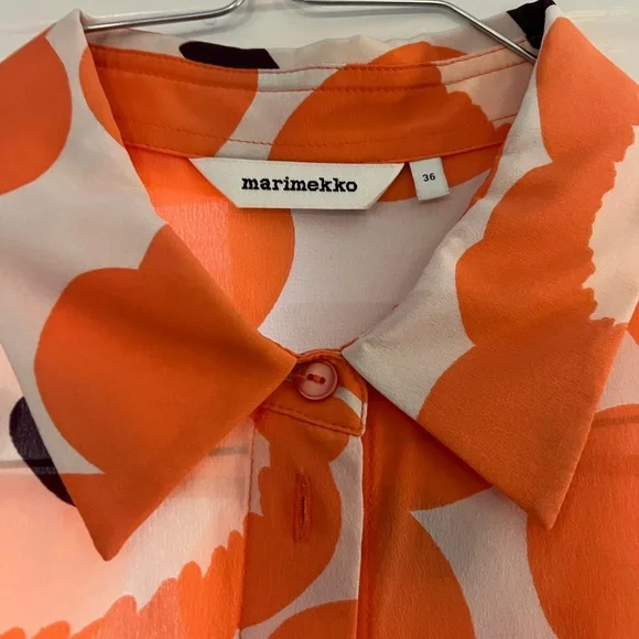 Marimekko Floral Button-Up Blouse - Picture 4 of 4